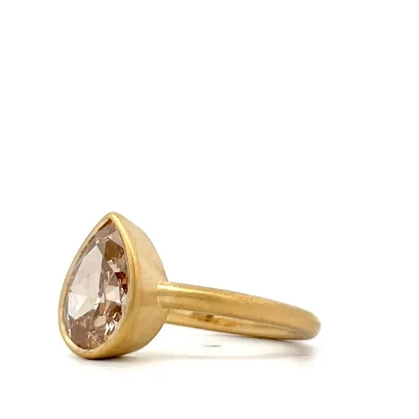 14Kt Yellow Gold Diamond Engagement Ring Image 2 Hudson Valley Goldsmith New Paltz, NY