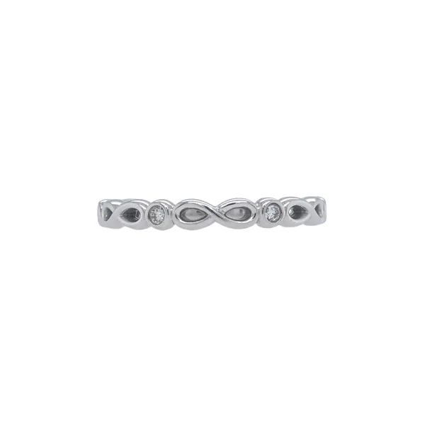 14K White Gold Round 1.5mm 1/5CTW Diamond Anniversary Band Hudson Valley Goldsmith New Paltz, NY