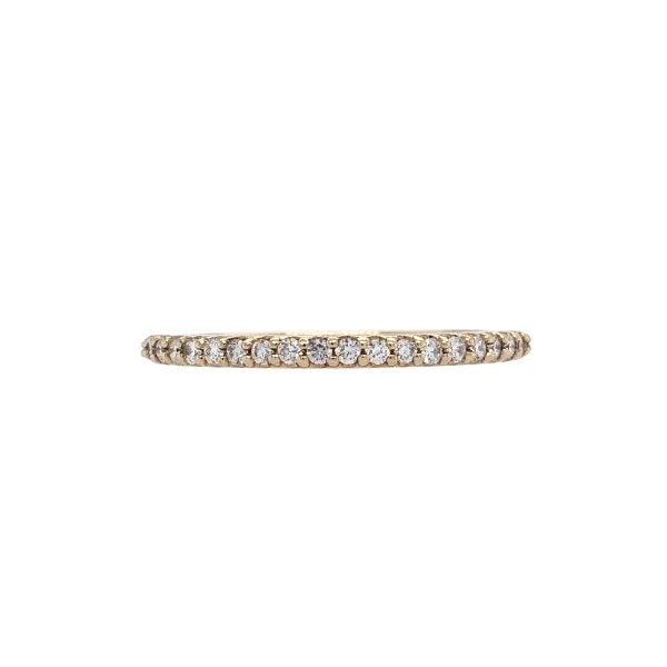 14k yellow gold 0.20cttw Dia Straight band Hudson Valley Goldsmith New Paltz, NY