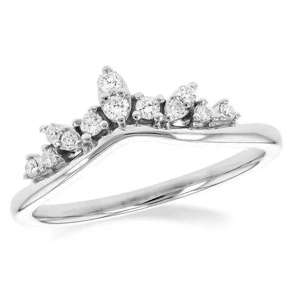 14K White Gold & 0.15ctw Diamond Enhancer Hudson Valley Goldsmith New Paltz, NY