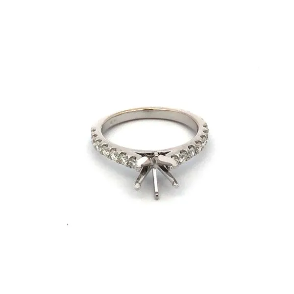 14Kt White Gold Ladies Diamond Wedding Band Hudson Valley Goldsmith New Paltz, NY