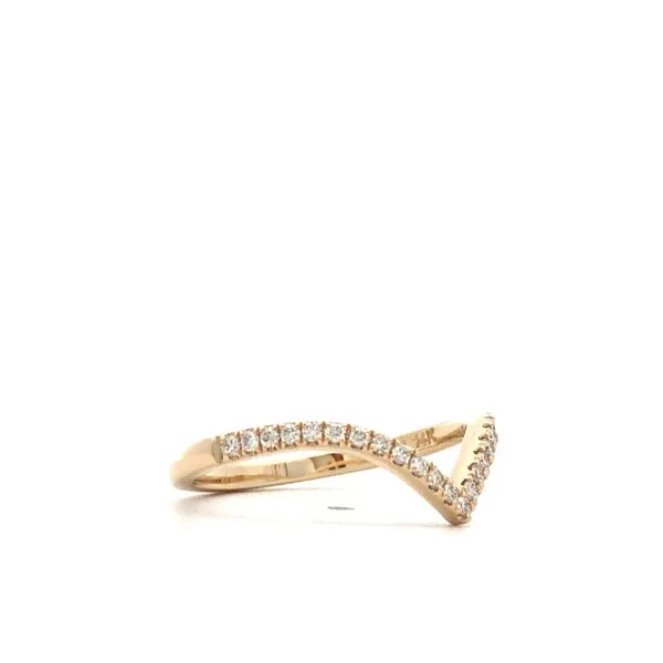 14Kt Yellow Gold Ladies Diamond Wedding Band Image 3 Hudson Valley Goldsmith New Paltz, NY