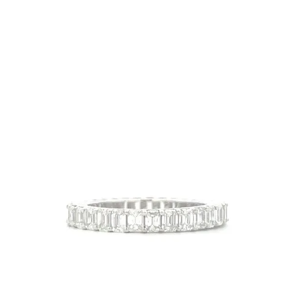 14K White Gold Ladies Diamond Eternity Band Image 2 Hudson Valley Goldsmith New Paltz, NY
