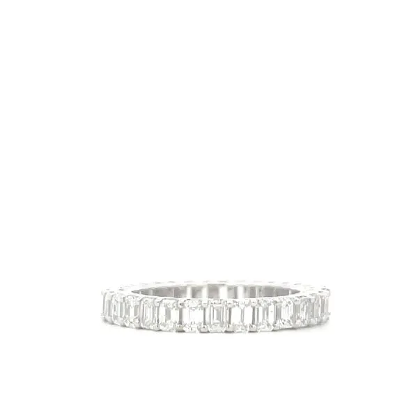 14K White Gold Ladies Diamond Eternity Band Image 3 Hudson Valley Goldsmith New Paltz, NY