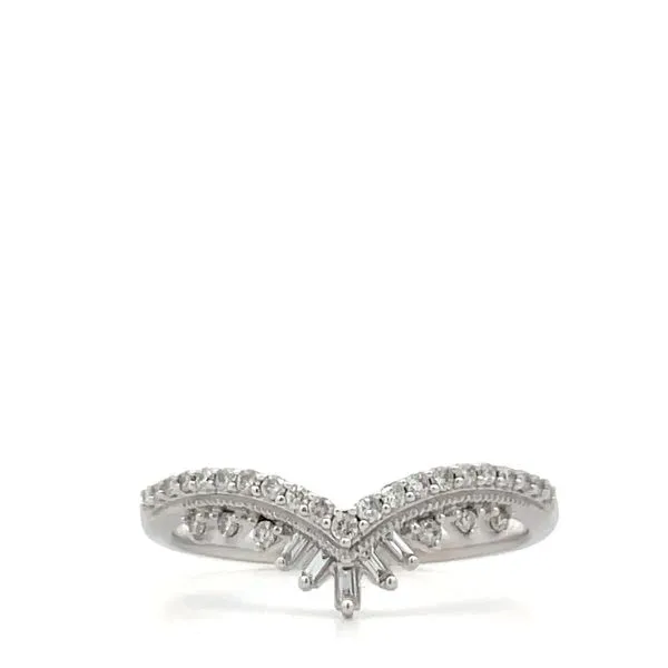 14K White Gold Ladies Diamond Wedding Band Hudson Valley Goldsmith New Paltz, NY