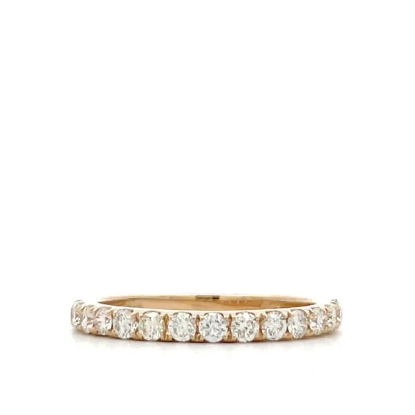 14K Yellow Gold Ladies Diamond Wedding Band Hudson Valley Goldsmith New Paltz, NY