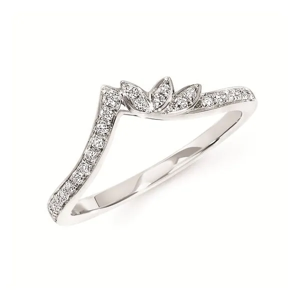 14K White Gold Ladies Diamond Wedding Band Hudson Valley Goldsmith New Paltz, NY