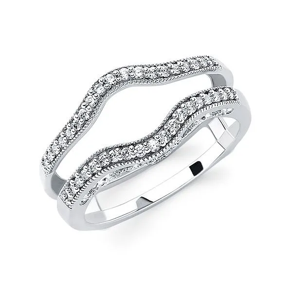 14K White Gold Ladies Diamond Wedding Band Hudson Valley Goldsmith New Paltz, NY