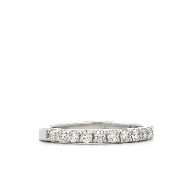 Ladie's Diamond Wedding Band Image 2 Hudson Valley Goldsmith New Paltz, NY