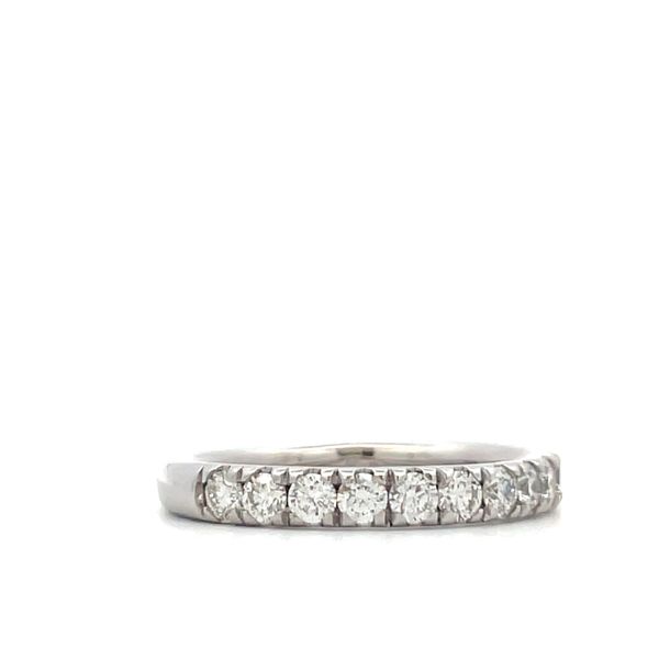Ladie's Diamond Wedding Band Image 2 Hudson Valley Goldsmith New Paltz, NY