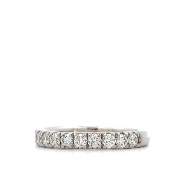 Ladie's Diamond Wedding Band Image 3 Hudson Valley Goldsmith New Paltz, NY