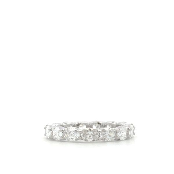 Ladie's Diamond Wedding Band Image 3 Hudson Valley Goldsmith New Paltz, NY