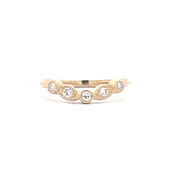 14Kt Yellow Gold Diamond Wedding Band Hudson Valley Goldsmith New Paltz, NY