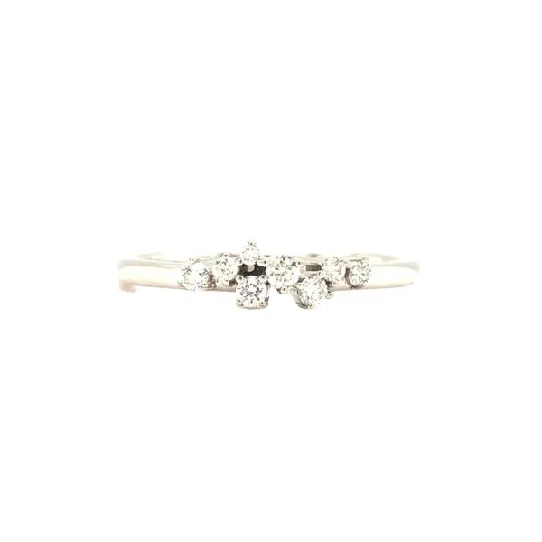 14k white gold floating fashion 0.15ctw round brilliant diamond ring Hudson Valley Goldsmith New Paltz, NY