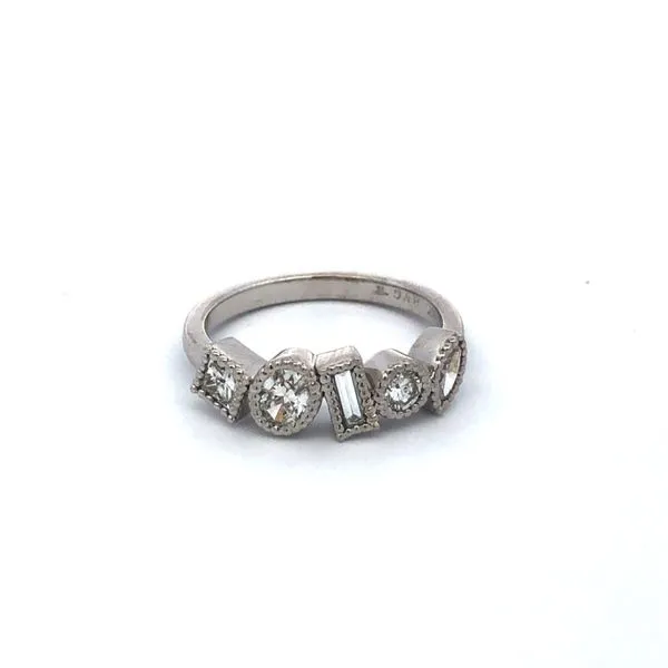Custom 14K White Gold Diamond Band Hudson Valley Goldsmith New Paltz, NY