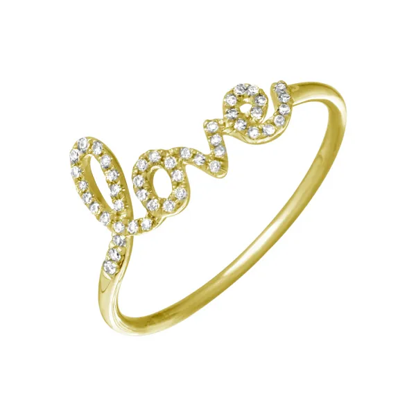 14k Yellow Gold Diamond 