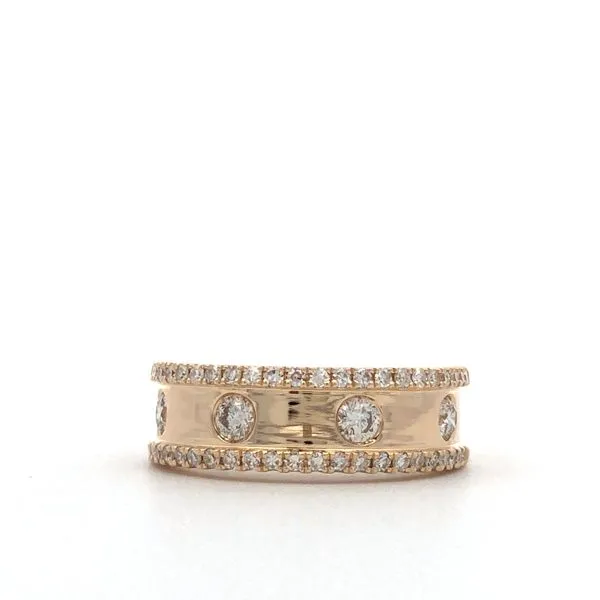 14K Yellow Gold Diamond Fashion Ring Hudson Valley Goldsmith New Paltz, NY