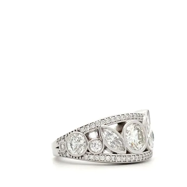 Diamond Fashion Ring Image 2 Hudson Valley Goldsmith New Paltz, NY