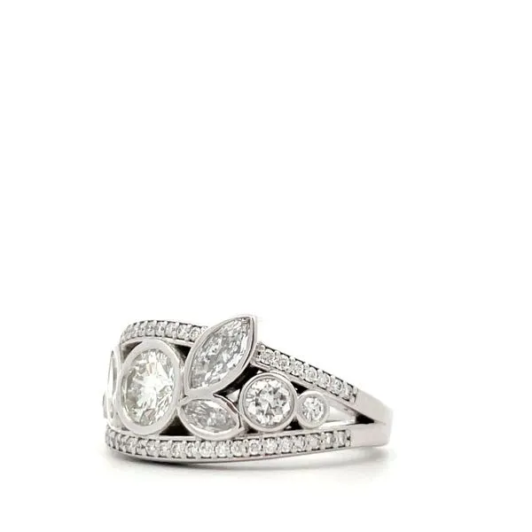 Diamond Fashion Ring Image 3 Hudson Valley Goldsmith New Paltz, NY