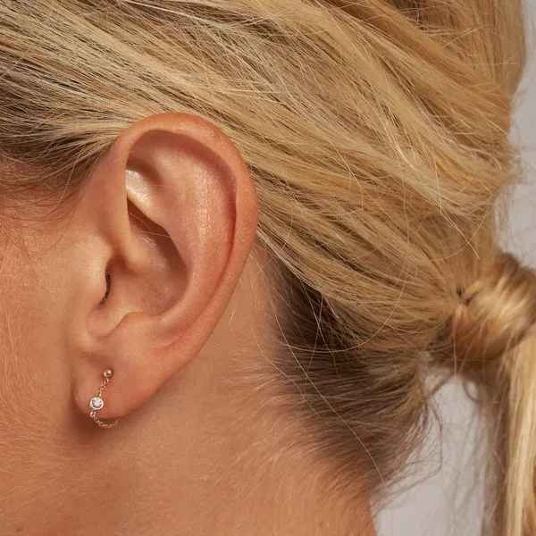 Diamond Earrings Image 2 Hudson Valley Goldsmith New Paltz, NY