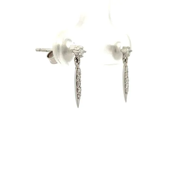 Diamond Earrings Image 2 Hudson Valley Goldsmith New Paltz, NY
