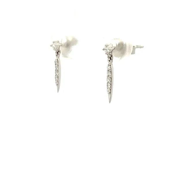Diamond Earrings Image 3 Hudson Valley Goldsmith New Paltz, NY