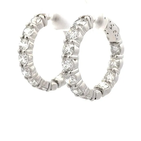 Diamond Earrings Image 3 Hudson Valley Goldsmith New Paltz, NY