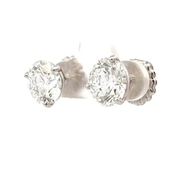 Diamond Earrings Image 2 Hudson Valley Goldsmith New Paltz, NY