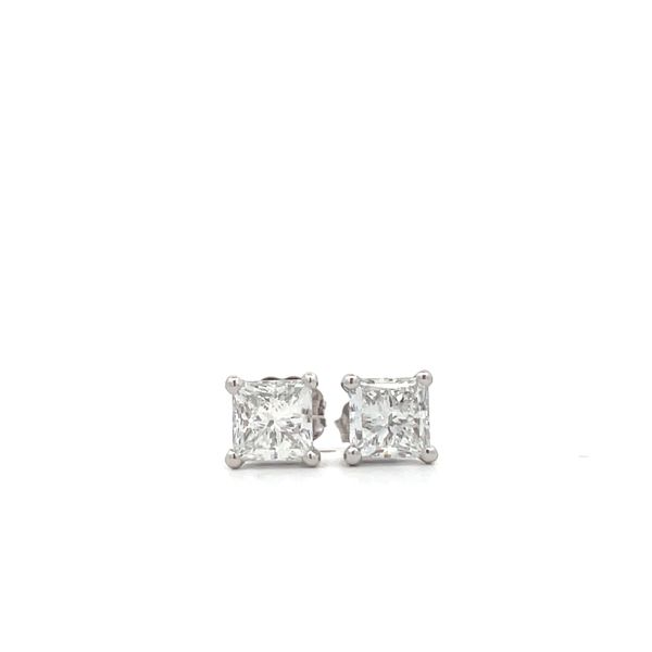 14Kt White Gold Lab Grown Diamond Stud Earrings Hudson Valley Goldsmith New Paltz, NY