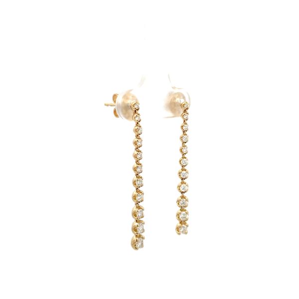Diamond Earrings Image 3 Hudson Valley Goldsmith New Paltz, NY