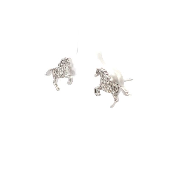 Diamond Earrings Image 3 Hudson Valley Goldsmith New Paltz, NY