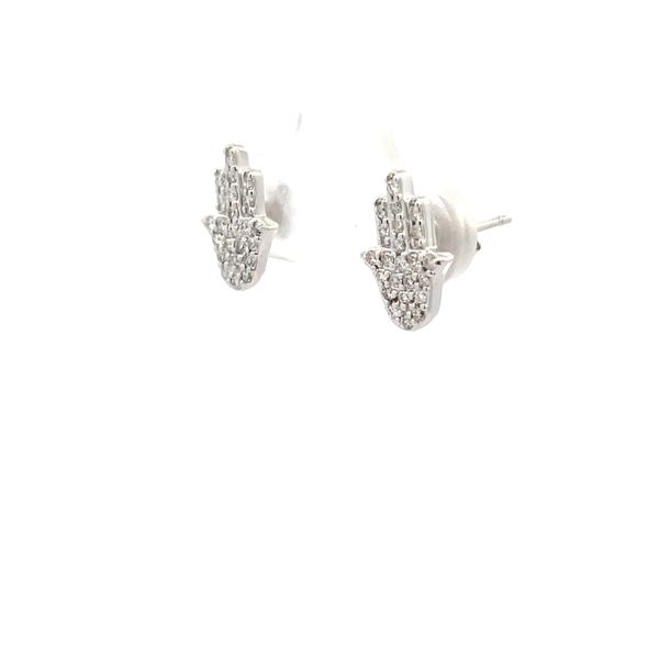 Diamond Earrings Image 3 Hudson Valley Goldsmith New Paltz, NY