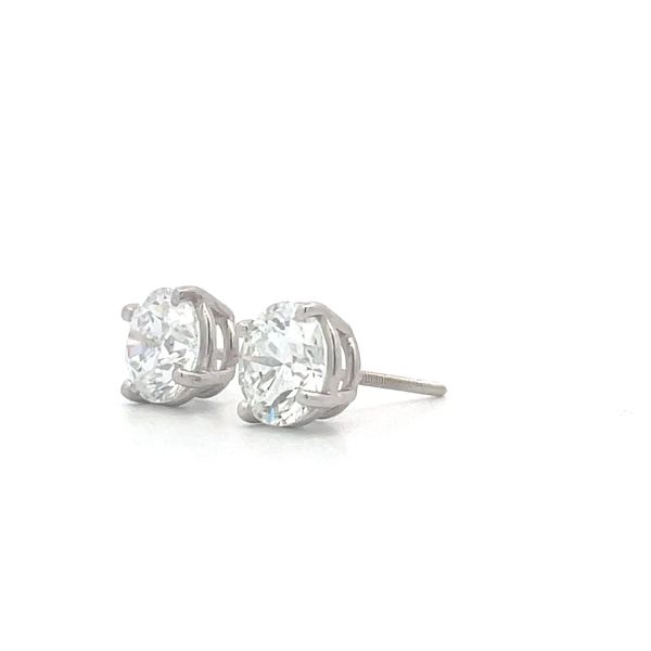 Diamond Earrings Image 3 Hudson Valley Goldsmith New Paltz, NY