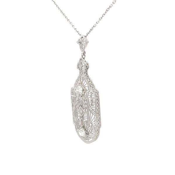 Diamond Pendant Image 2 Hudson Valley Goldsmith New Paltz, NY