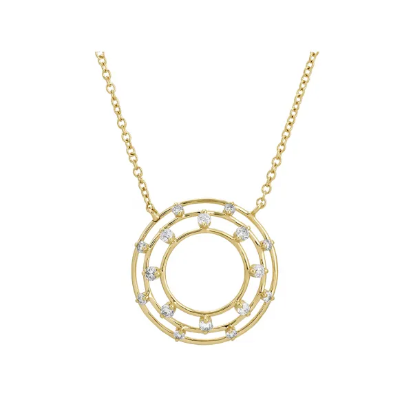 14Kt Yellow Gold Diamond Necklace Hudson Valley Goldsmith New Paltz, NY