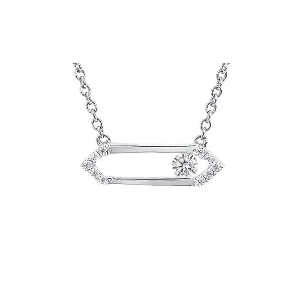 Sterling Silver Sliding Diamond Pendant Hudson Valley Goldsmith New Paltz, NY