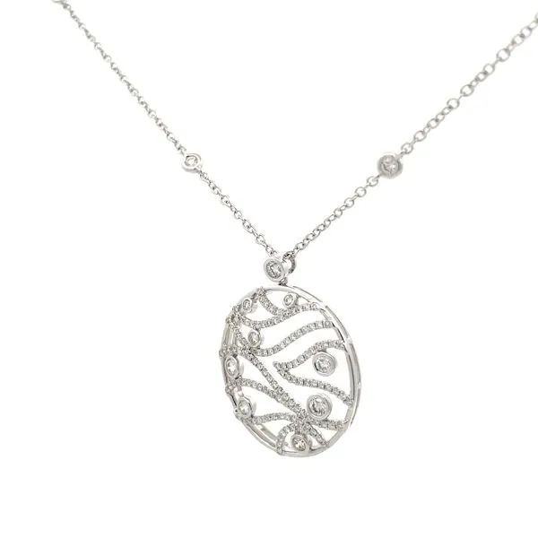 Diamond Necklace Image 2 Hudson Valley Goldsmith New Paltz, NY
