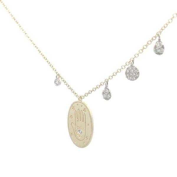 Diamond Necklace Image 3 Hudson Valley Goldsmith New Paltz, NY