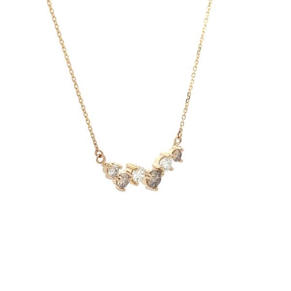 Diamond Necklace Image 3 Hudson Valley Goldsmith New Paltz, NY