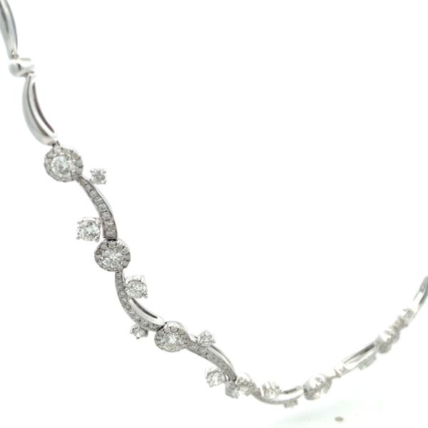 Diamond Necklace Image 3 Hudson Valley Goldsmith New Paltz, NY