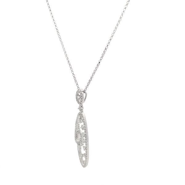 Diamond Necklace Image 3 Hudson Valley Goldsmith New Paltz, NY