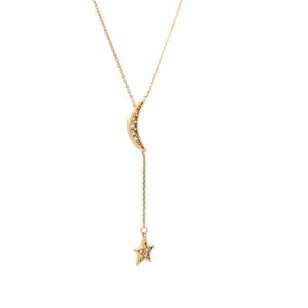 Diamond Necklace Image 3 Hudson Valley Goldsmith New Paltz, NY