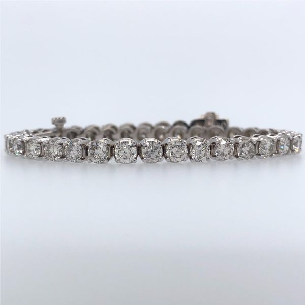 14k white gold 8.60cttw diamond tennis bracelet 7