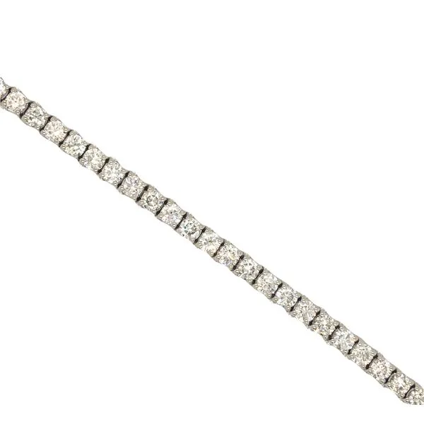 6.00 Ctw Round Diamond Tennis Bracelet, Si1-2 G-H Set In 14K White Gold four prong settings Hudson Valley Goldsmith New Paltz, NY