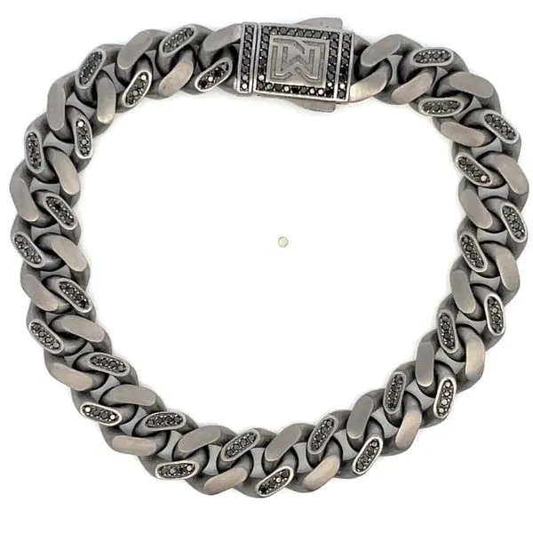 Tantalum Black Diamond Cuban Bracelet Hudson Valley Goldsmith New Paltz, NY