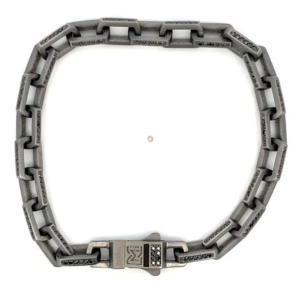 Tantalum Black Diamond Link Bracelet Hudson Valley Goldsmith New Paltz, NY