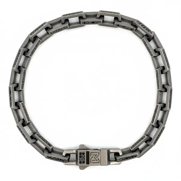 Tantalum Black Diamond Link Bracelet Hudson Valley Goldsmith New Paltz, NY