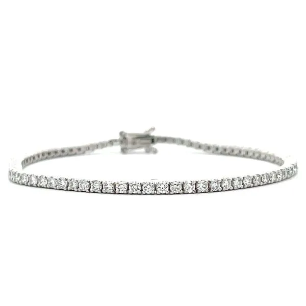 14K White Gold Diamond Bracelet Hudson Valley Goldsmith New Paltz, NY