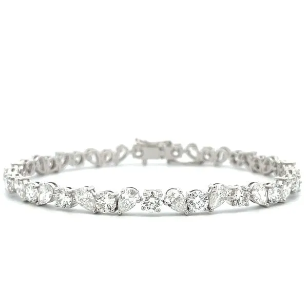 14K White Gold Diamond Tennis Bracelet Hudson Valley Goldsmith New Paltz, NY