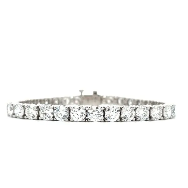 14K White Gold Diamond Tennis Bracelet Hudson Valley Goldsmith New Paltz, NY